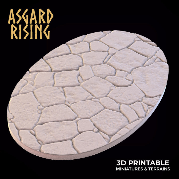 Stone Floor - Set of Oval Wargame Bases