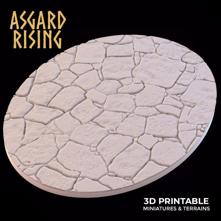 Stone Floor - Set of Oval Wargame Bases
