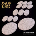 Stone Floor - Set of Oval Wargame Bases