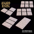 Stone Floor - Set of Square & Rectangle Wargame Bases