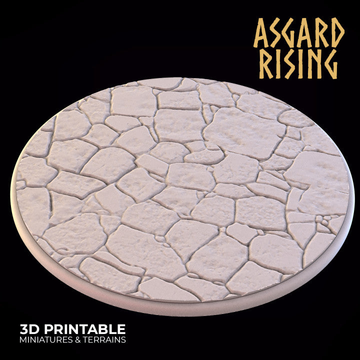 Stone Floor - Set of Round Wargame Bases