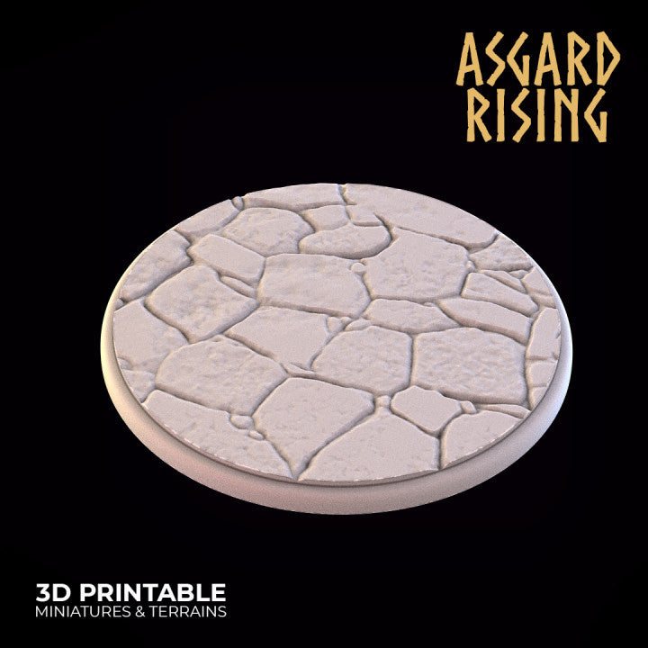 Stone Floor - Set of Round Wargame Bases