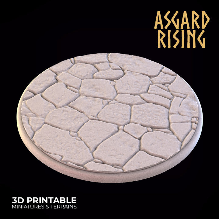 Stone Floor - Set of Round Wargame Bases