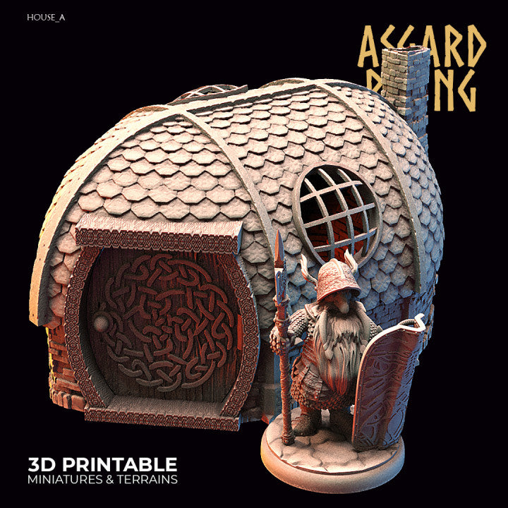 Dwarven Industrial Architecture – Building Set - War Printer Workshop
