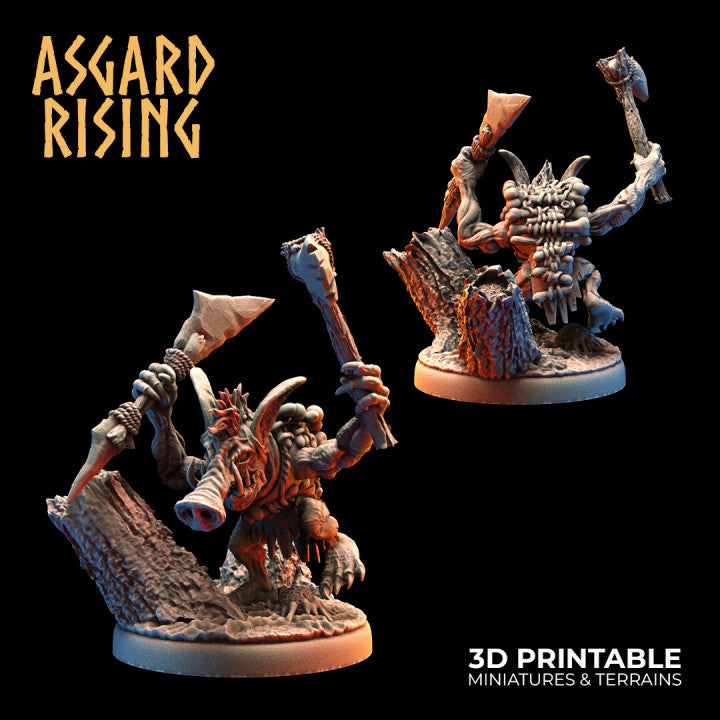 Forest Tribe Goblins – Modular Squad (Infested Ground Bases) - War Printer Workshop