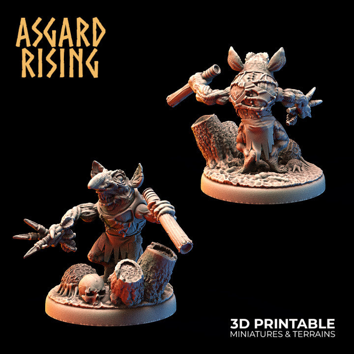 Forest Tribe Goblin Sharpshooters – Modular Squad (Infested Ground Bases) - War Printer Workshop