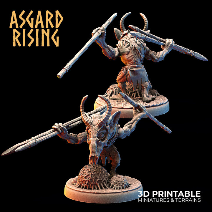 Forest Tribe Goblin Sharpshooters – Modular Squad (Infested Ground Bases) - War Printer Workshop