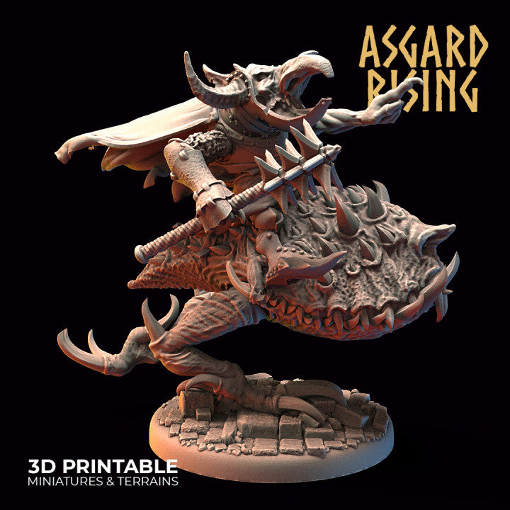 Goblin Riders on Trollhounds – Modular Cavalry Squad (Ruins Bases) - War Printer Workshop