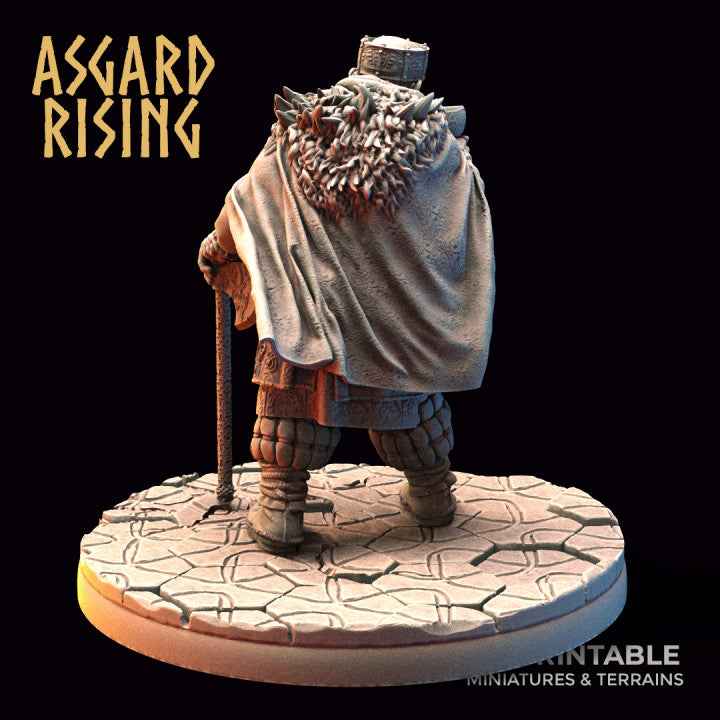 King Eysteinn the Indomitable – 40mm Hex Cobblestone Base