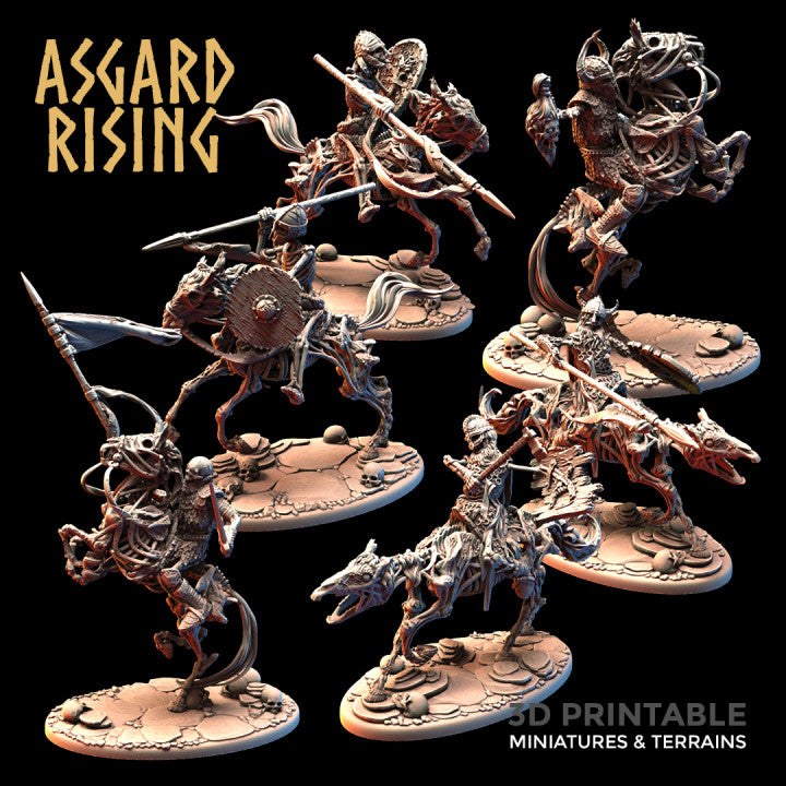 Draugr – Undead Skeleton Riders (Modular Cavalry Warband) - War Printer Workshop