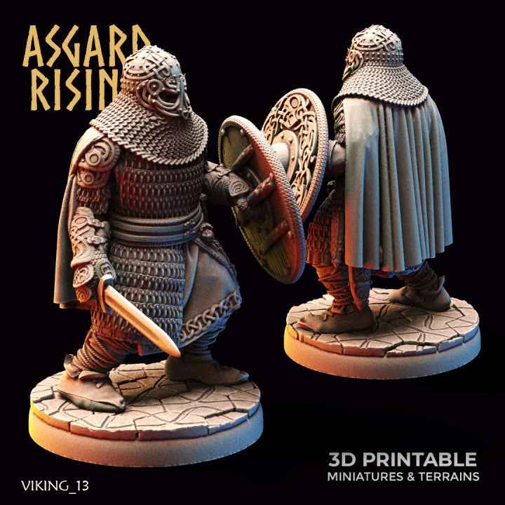 Viking Huscarls – Complete Squad (25mm Bases)