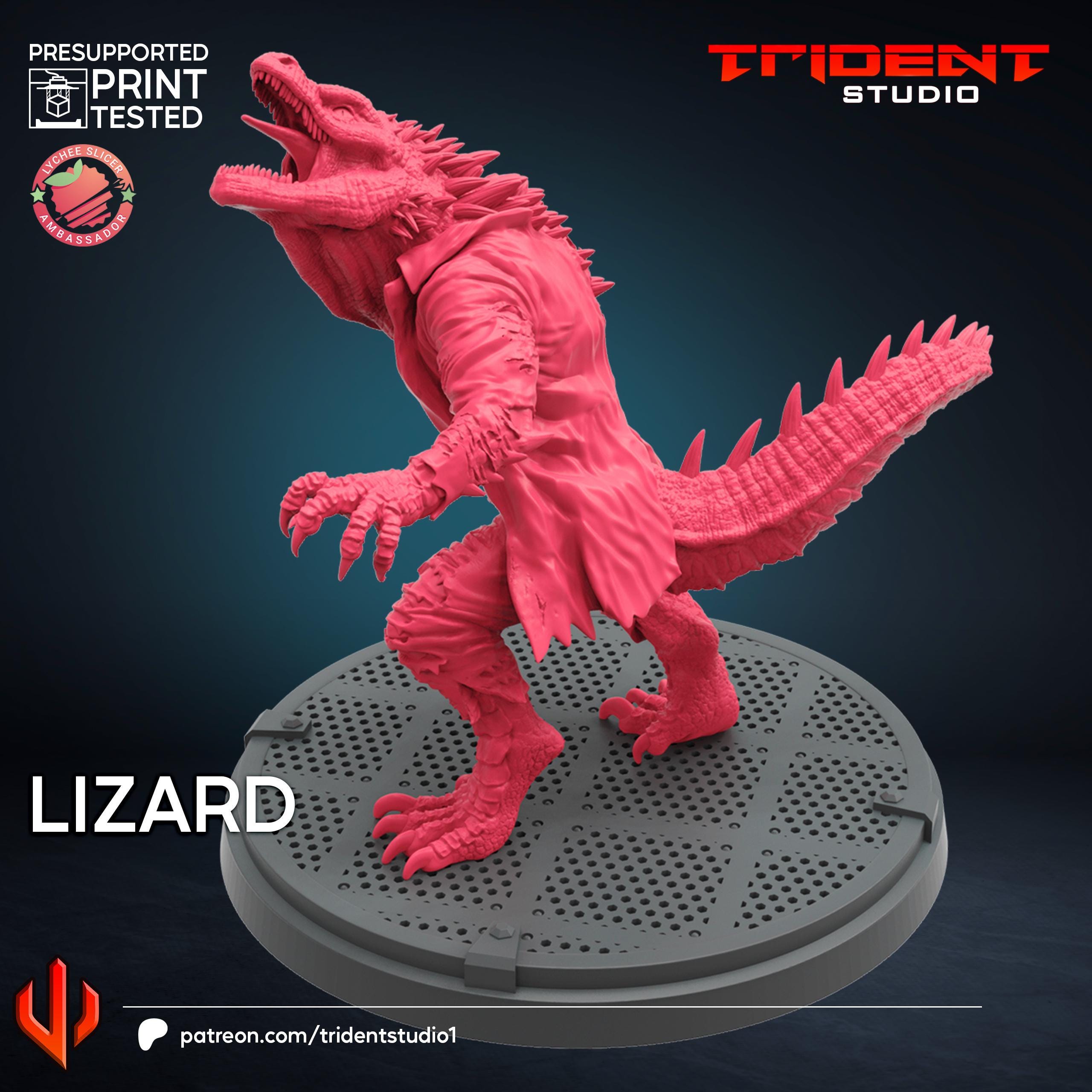 Lizard Spiderman 2 Video Game (Fan art sculpted by Trident Studio) (Crisis Protocol Proxy/Alternative)