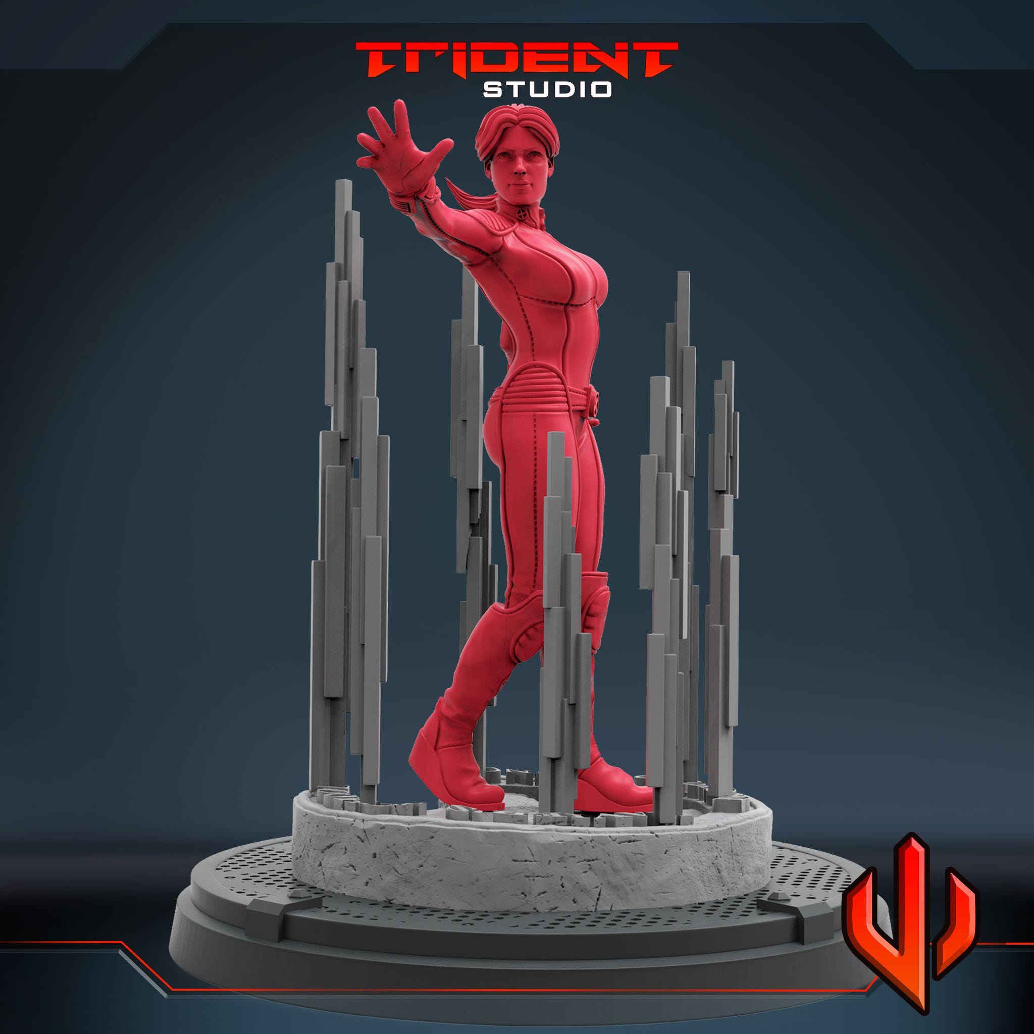 Jean Grey X-men 2000 Movie (Fan art sculpted by Trident Studio) (Crisis Protocol Proxy/Alternative)