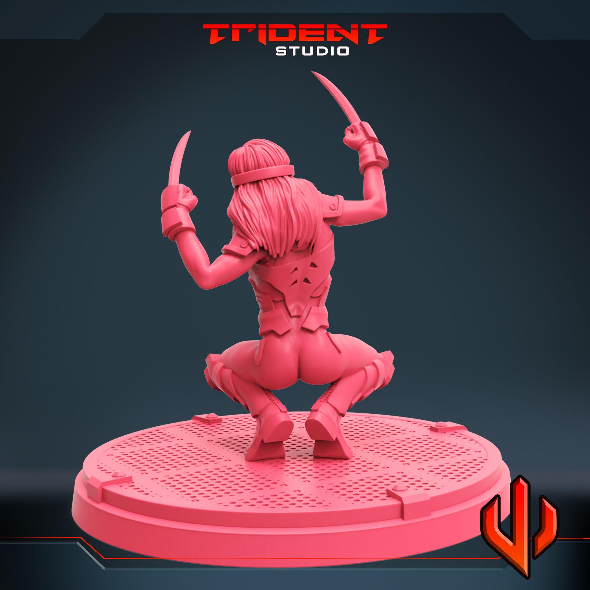 Honey Badger B (Fan art sculpted by Trident Studio) (Crisis Protocol Proxy/Alternative)