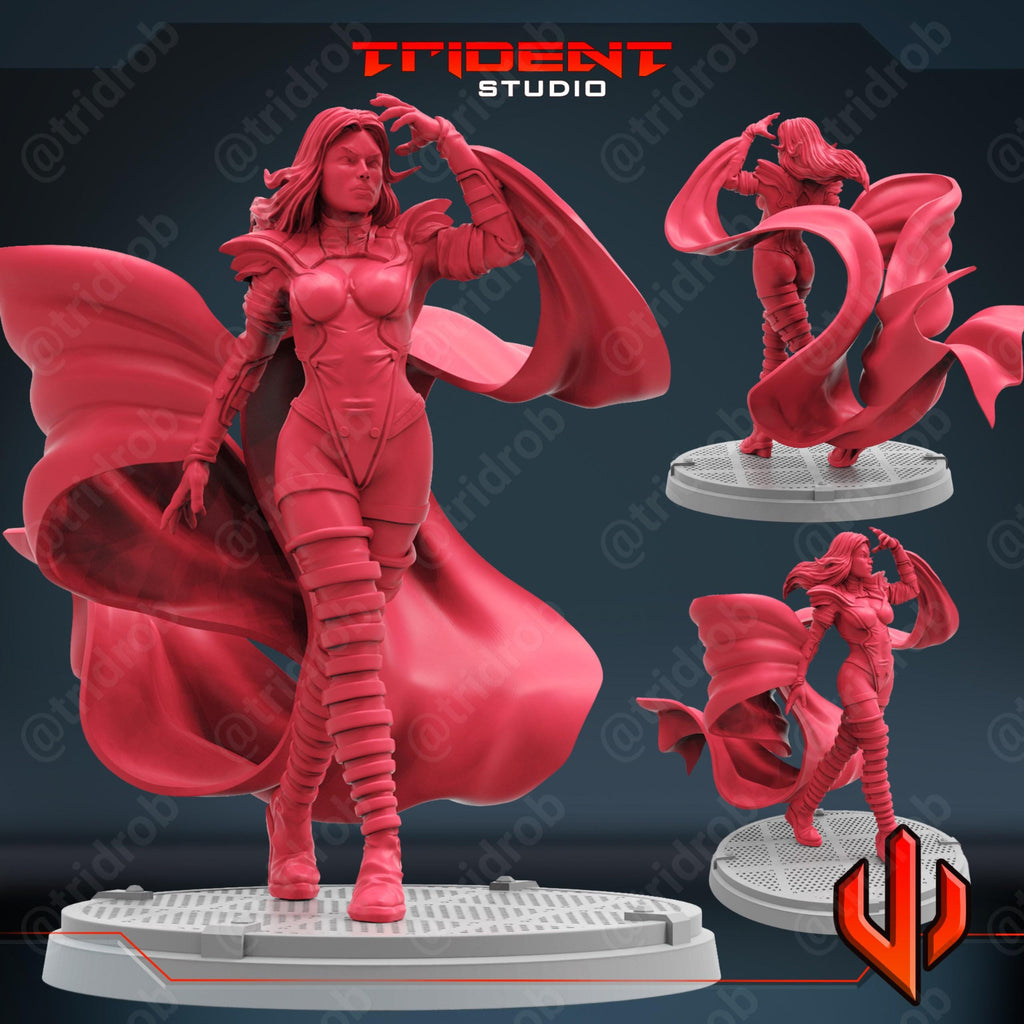 Emma Frost Phoenix (Fan art sculpted by Trident Studio) (Crisis Protocol Proxy/Alternative)