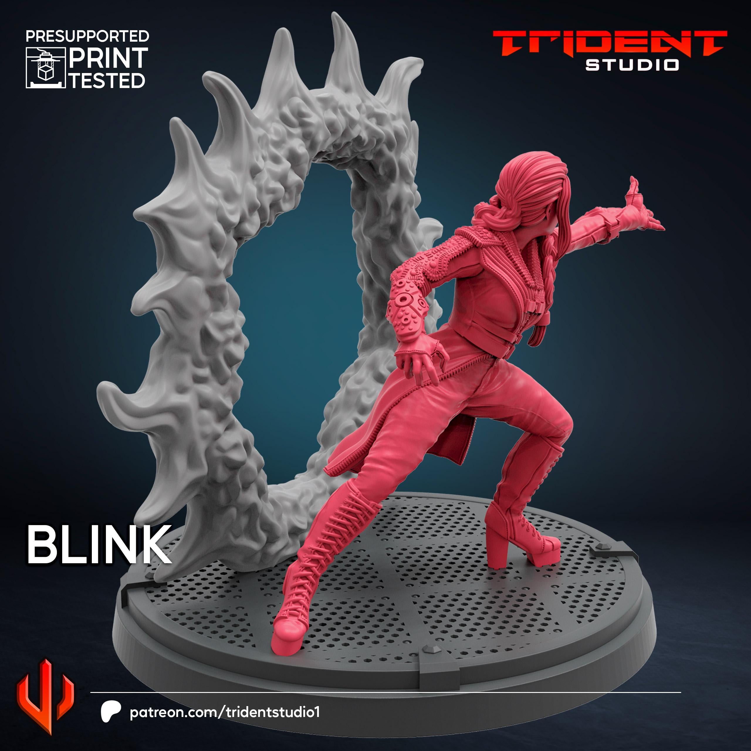 Blink X-men Days Of Future Past (Fan art sculpted by Trident Studio) (Crisis Protocol Proxy/Alternative)