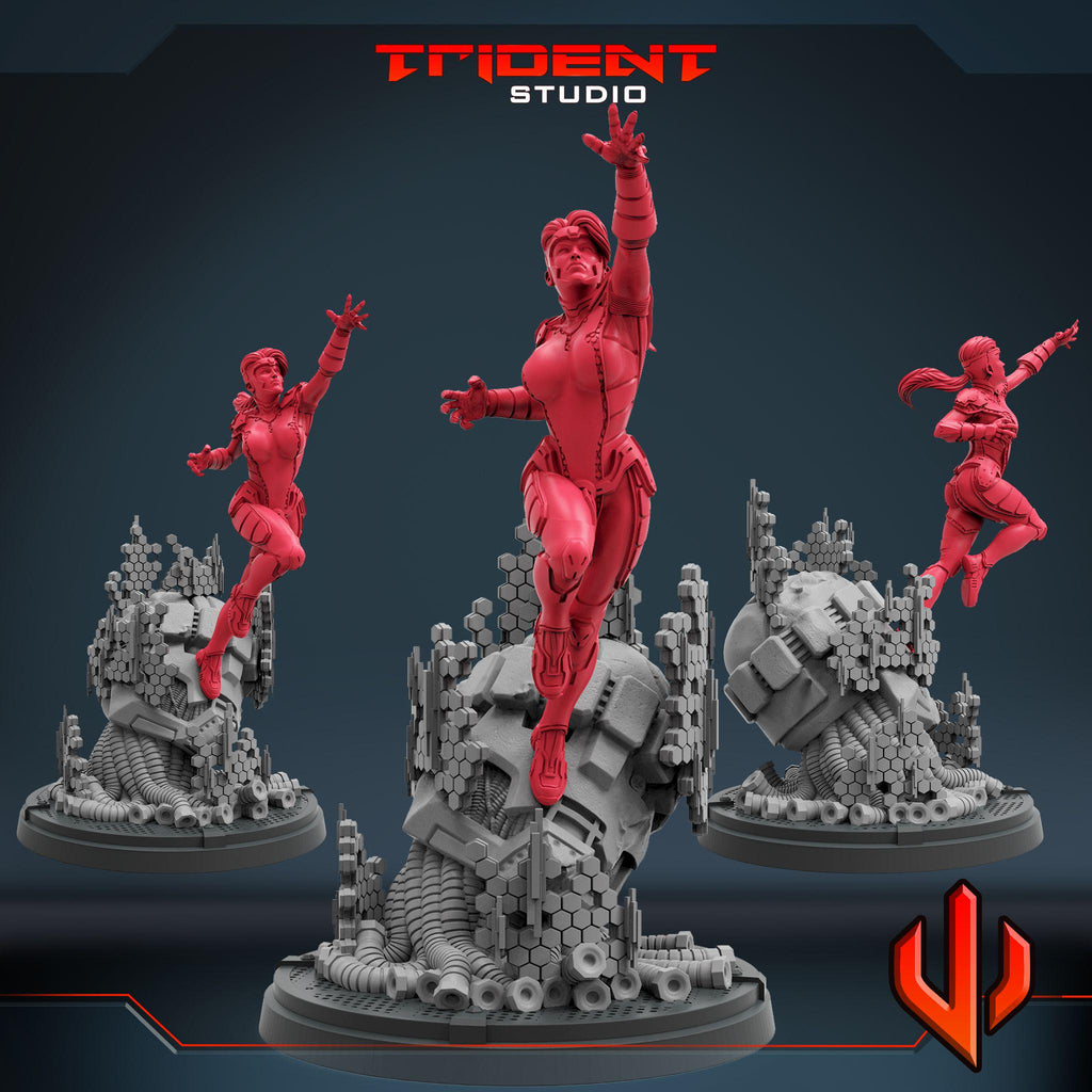 Jean Grey (Fan art sculpted by Trident Studio) (Crisis Protocol Proxy/Alternative)