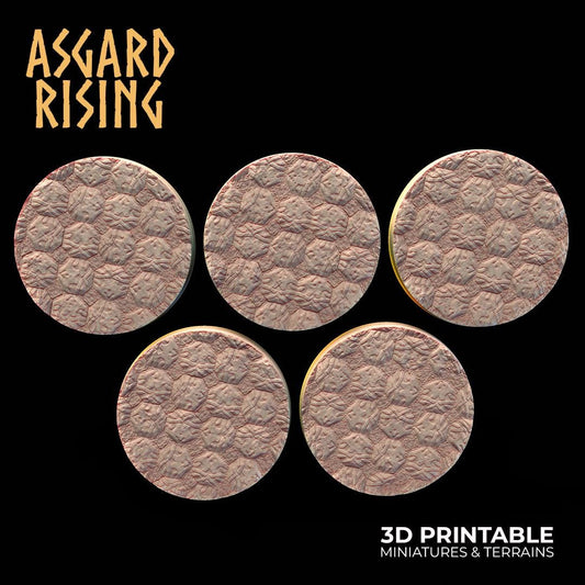 Tavern Tiles - 5x 25mm Round Wargame Base - Asgard Rising