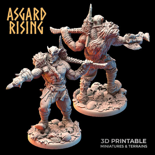 Faceless Hunters Warband 28mm 32mm, Miniatures for Wargames, D&D, Saga, RPG, Shieldwall Infantry Tabletop Figures