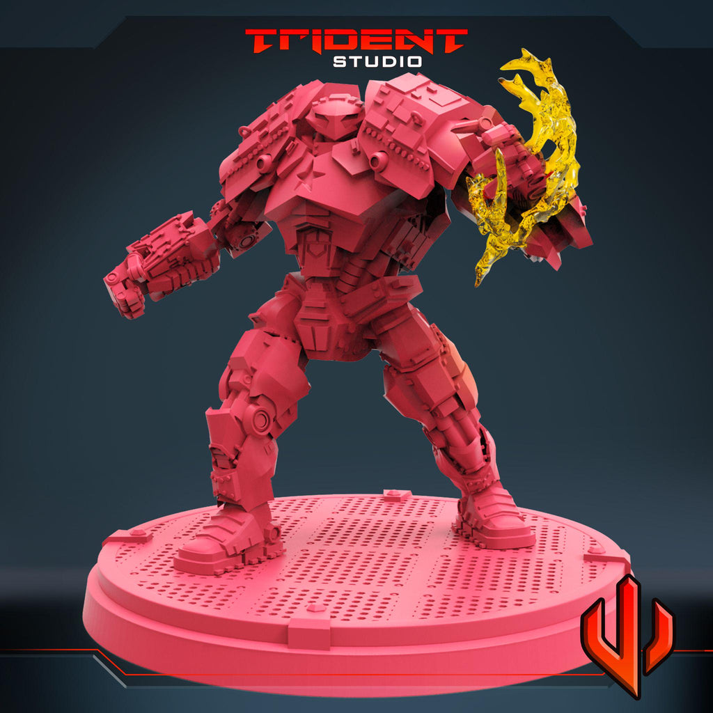 Crimson Dynamo (Fan art sculpted by Trident Studio) (Crisis Protocol Proxy/Alternative)