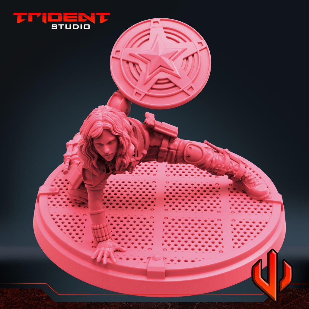 Black Widow Multiverse D (Fan art sculpted by Trident Studio) (Crisis Protocol Proxy/Alternative)