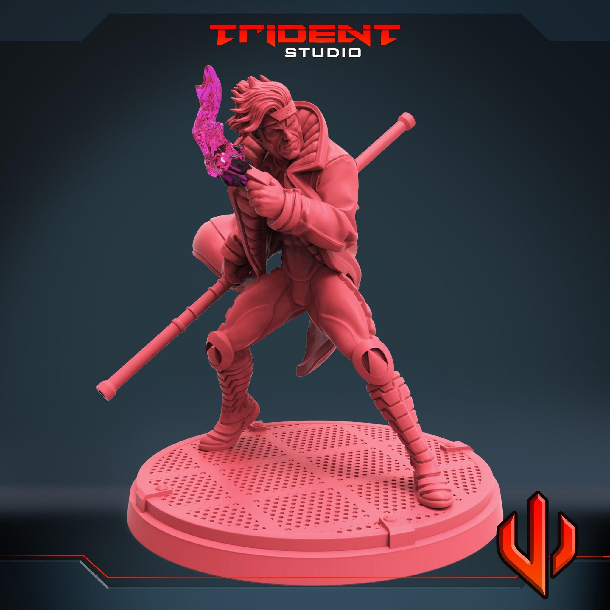 Gambit B (Fan art sculpted by Trident Studio) (Crisis Protocol Proxy/Alternative)