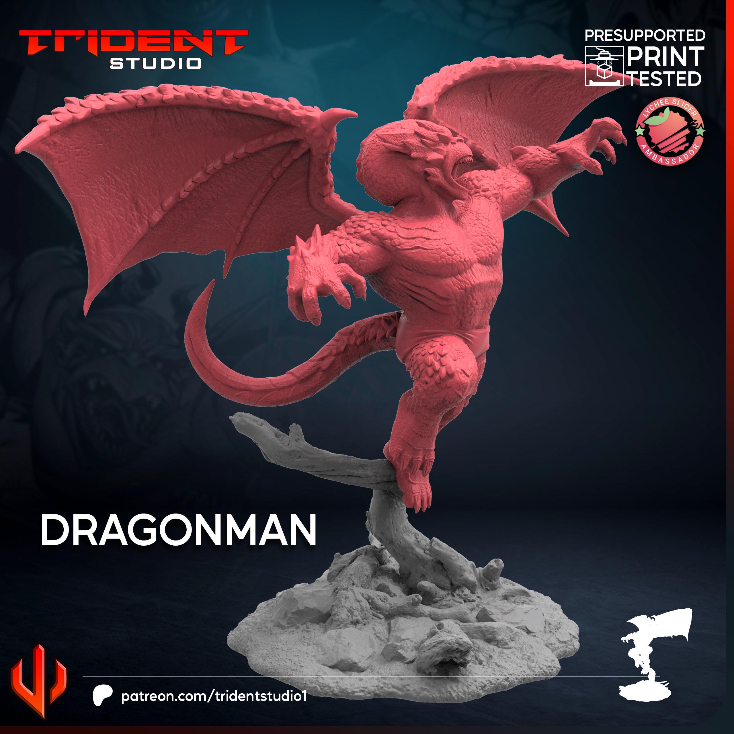 Dragonman (Fan art sculpted by Trident Studio) (Crisis Protocol Proxy/Alternative)
