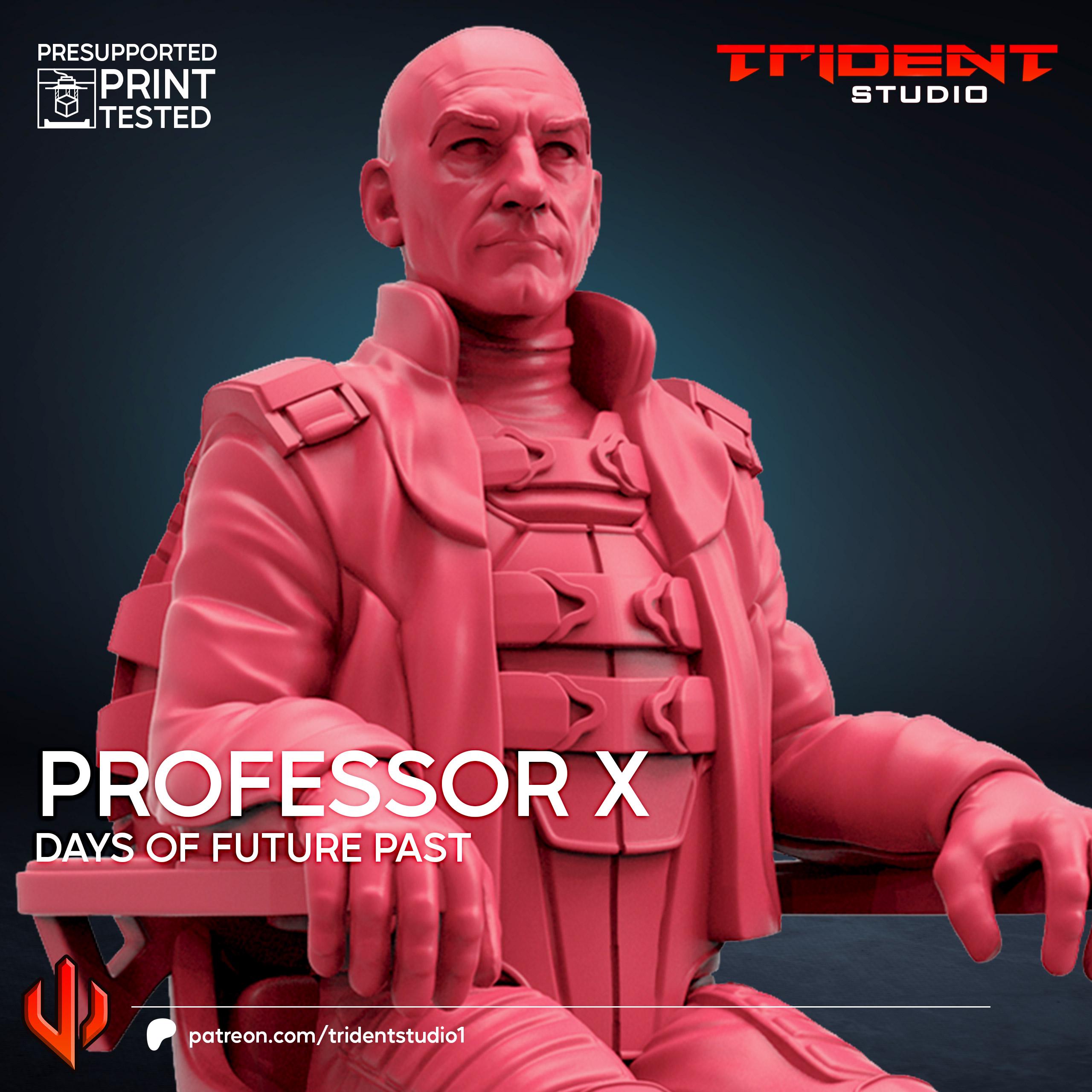 Professor X X-men Days Of Future Past (Fan art sculpted by Trident Studio) (Crisis Protocol Proxy/Alternative)