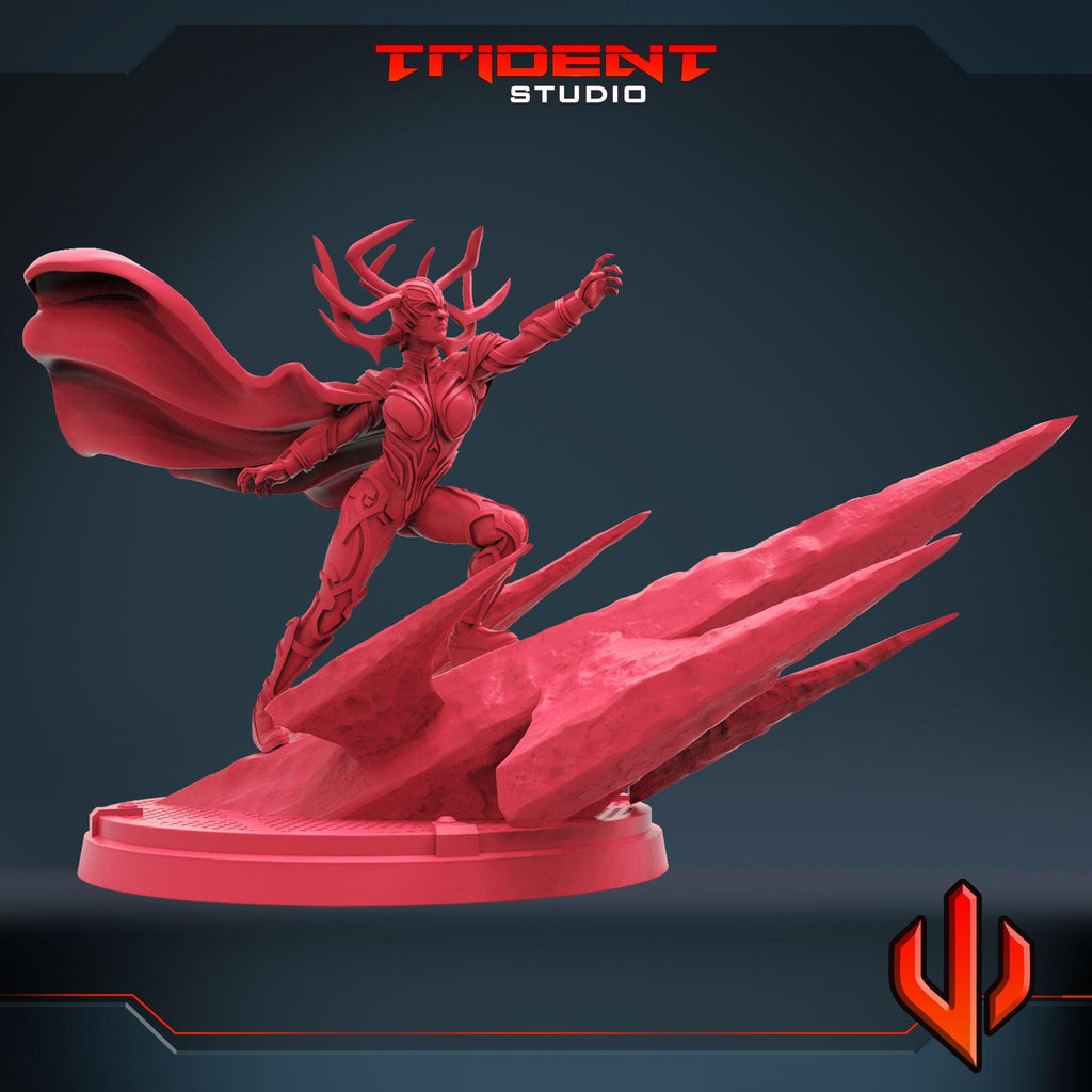 Hela, Queen of Hel (Fan art sculpted by Trident Studio) (Crisis Protocol Proxy/Alternative)