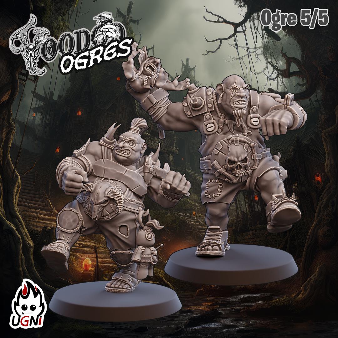Ogre Team - Voodoo Style - Fantasy Football Team - UGNI Miniatures