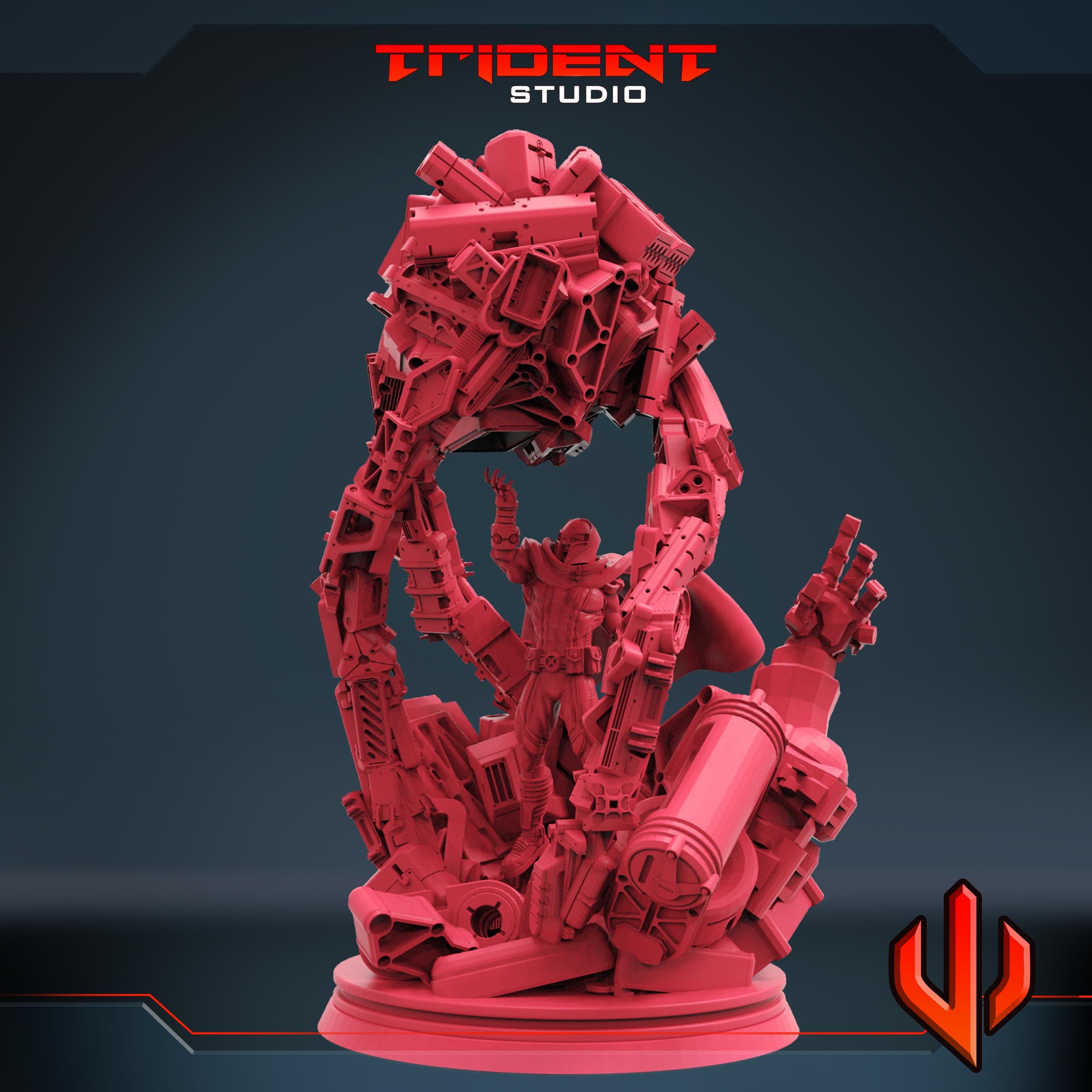 Magneto (Fan art sculpted by Trident Studio) (Crisis Protocol Proxy/Alternative)