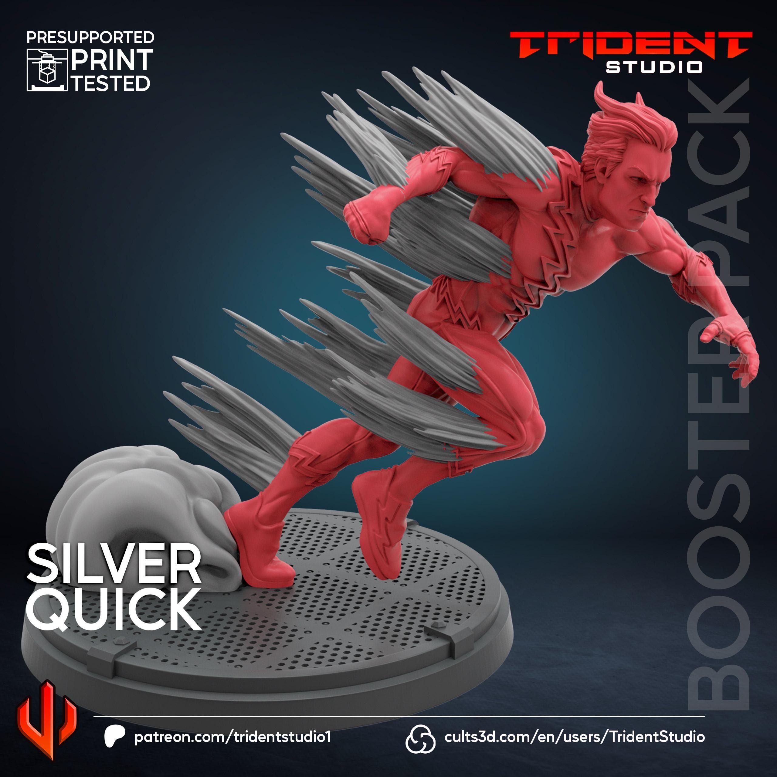 Quicksilver B (Fan art sculpted by Trident Studio) (Crisis Protocol Proxy/Alternative)