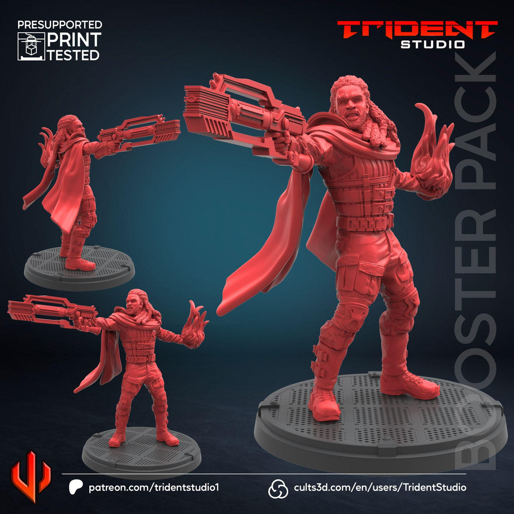 Bishop X-men Days Of Future Past (Fan art sculpted by Trident Studio) (Crisis Protocol Proxy/Alternative)