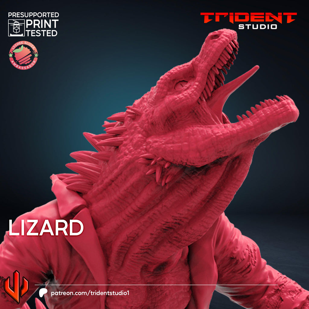 Lizard Spiderman 2 Video Game (Fan art sculpted by Trident Studio) (Crisis Protocol Proxy/Alternative)