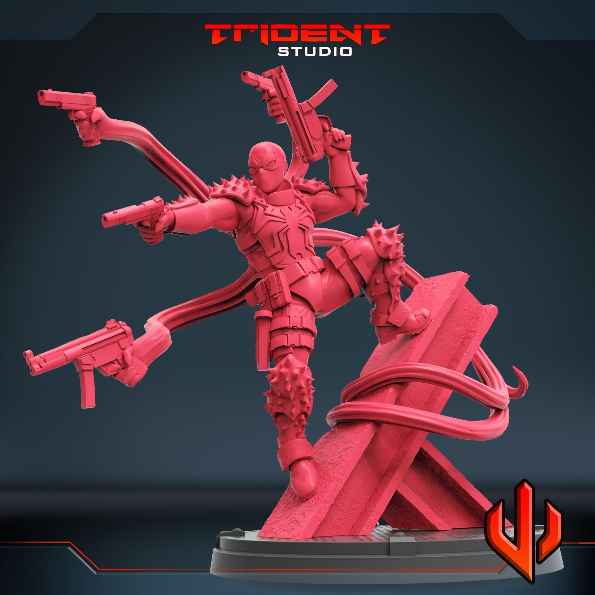 Agent venom (Fan art sculpted by Trident Studio) (Crisis Protocol Proxy/Alternative)