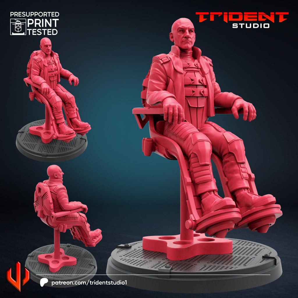 Professor X X-men Days Of Future Past (Fan art sculpted by Trident Studio) (Crisis Protocol Proxy/Alternative)