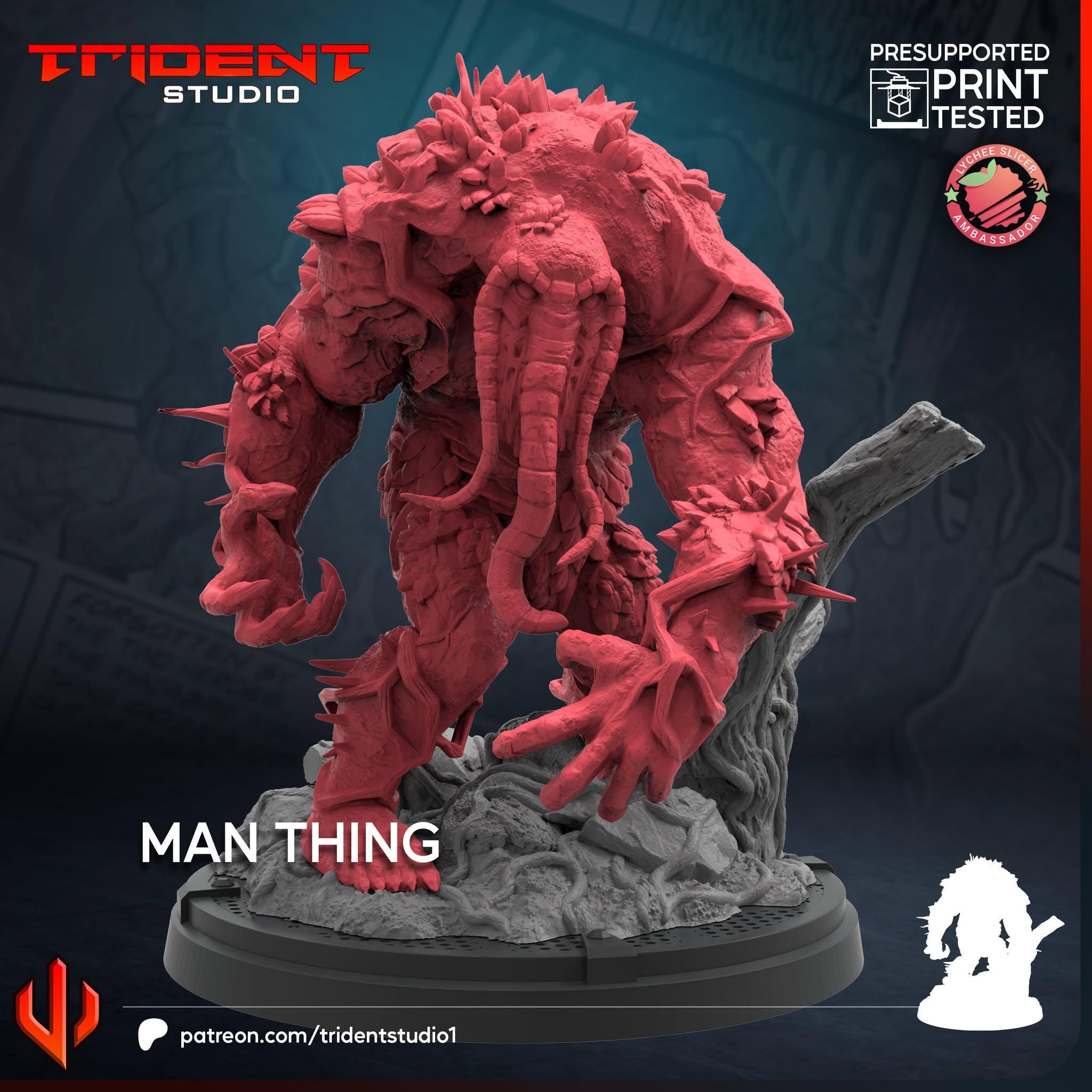 Man-Thing (Fan art sculpted by Trident Studio) (Crisis Protocol Proxy/Alternative)