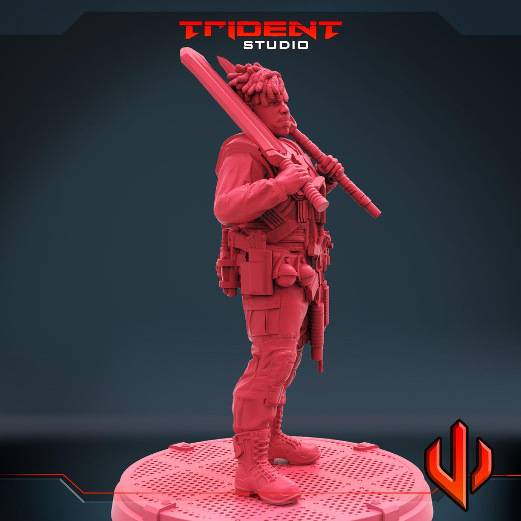 Killmonger D (Fan art sculpted by Trident Studio) (Crisis Protocol Proxy/Alternative)