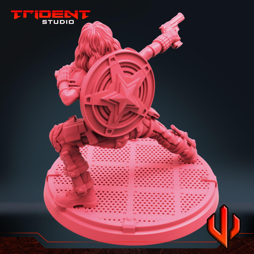 Black Widow Multiverse C (Fan art sculpted by Trident Studio) (Crisis Protocol Proxy/Alternative)