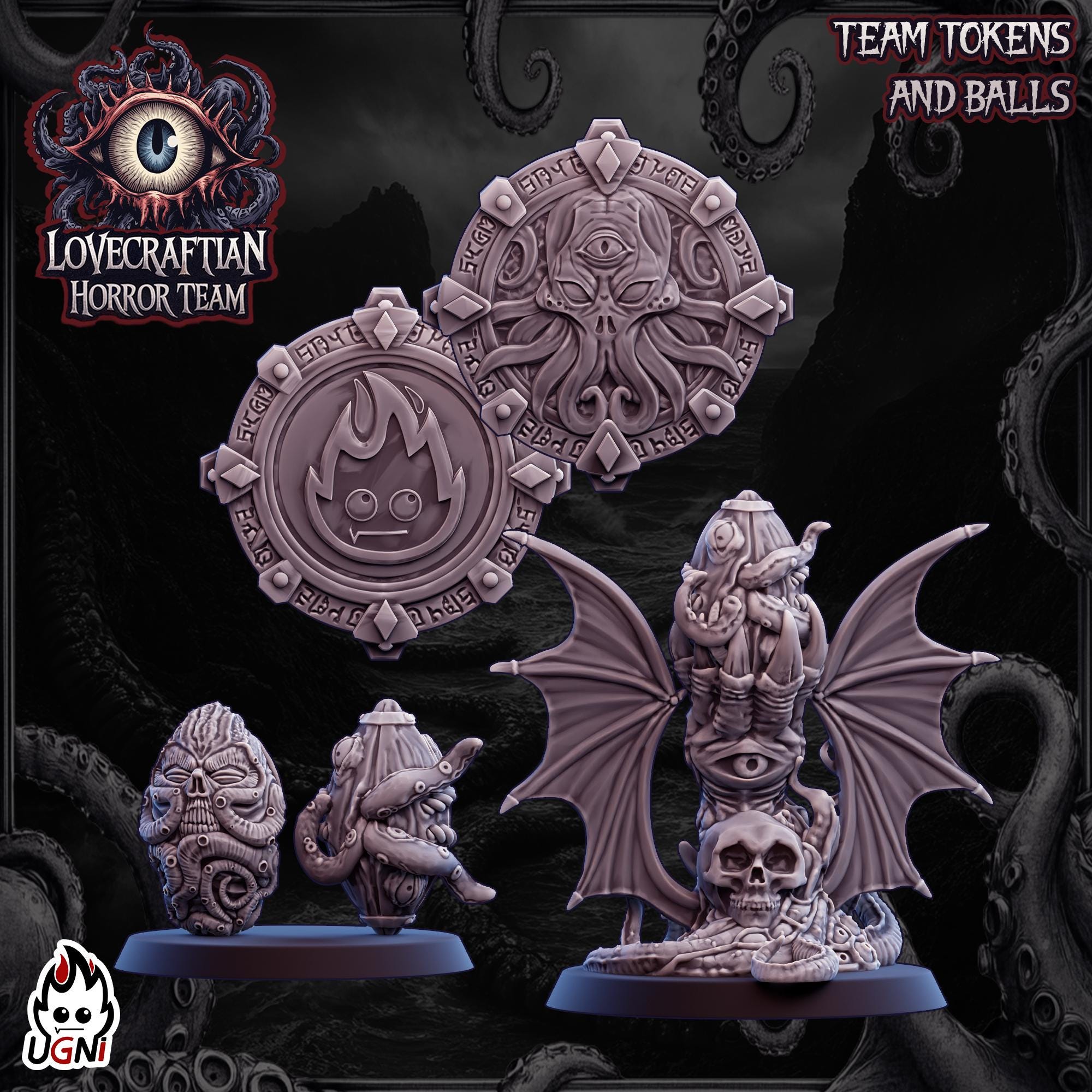 Lovecraftian Horror Team - Fantasy Football Team - UGNI Miniatures