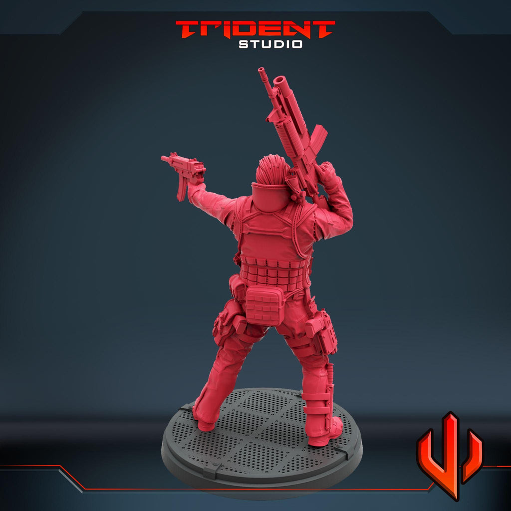 Punisher (Fan art sculpted by Trident Studio) (Crisis Protocol Proxy/Alternative)