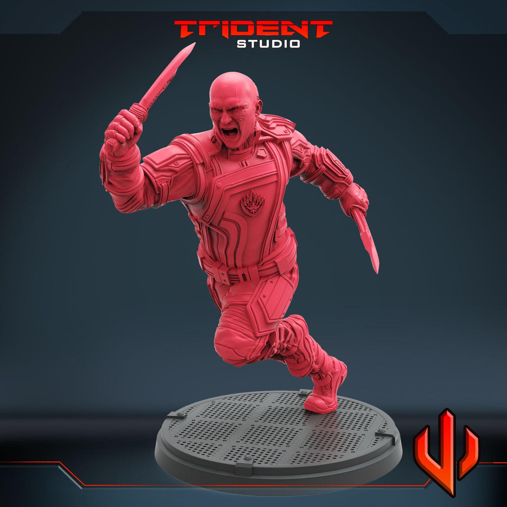 Drax the Destroyer A (Fan art sculpted by Trident Studio) (Crisis Protocol Proxy/Alternative)