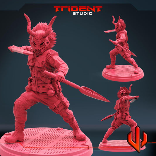 Killmonger B (Fan art sculpted by Trident Studio) (Crisis Protocol Proxy/Alternative)