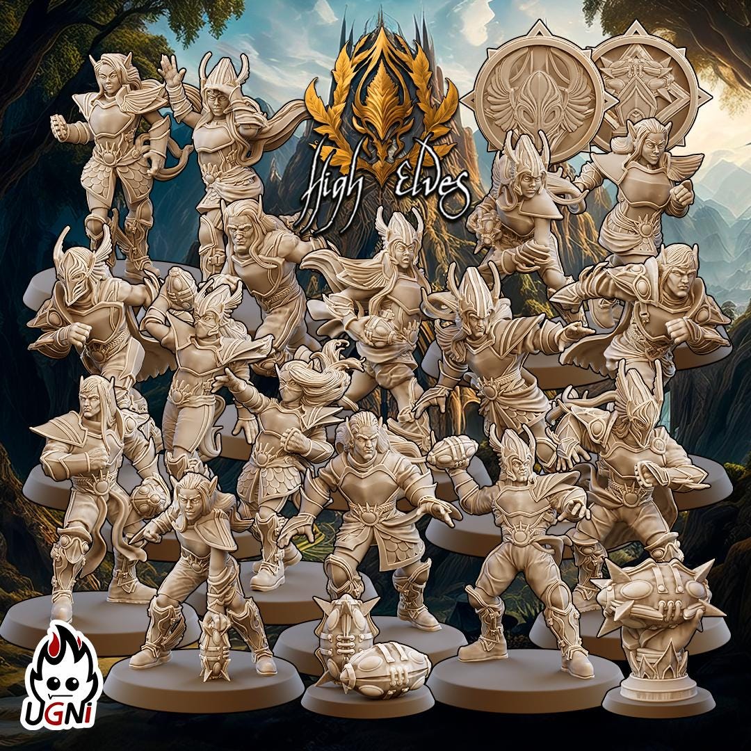 High Elves Team - Fantasy Football Team - UGNI Miniatures
