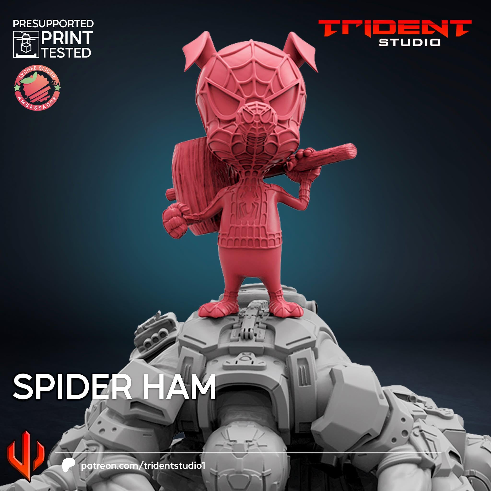 Spider-ham (Fan art sculpted by Trident Studio) (Crisis Protocol Proxy/Alternative)