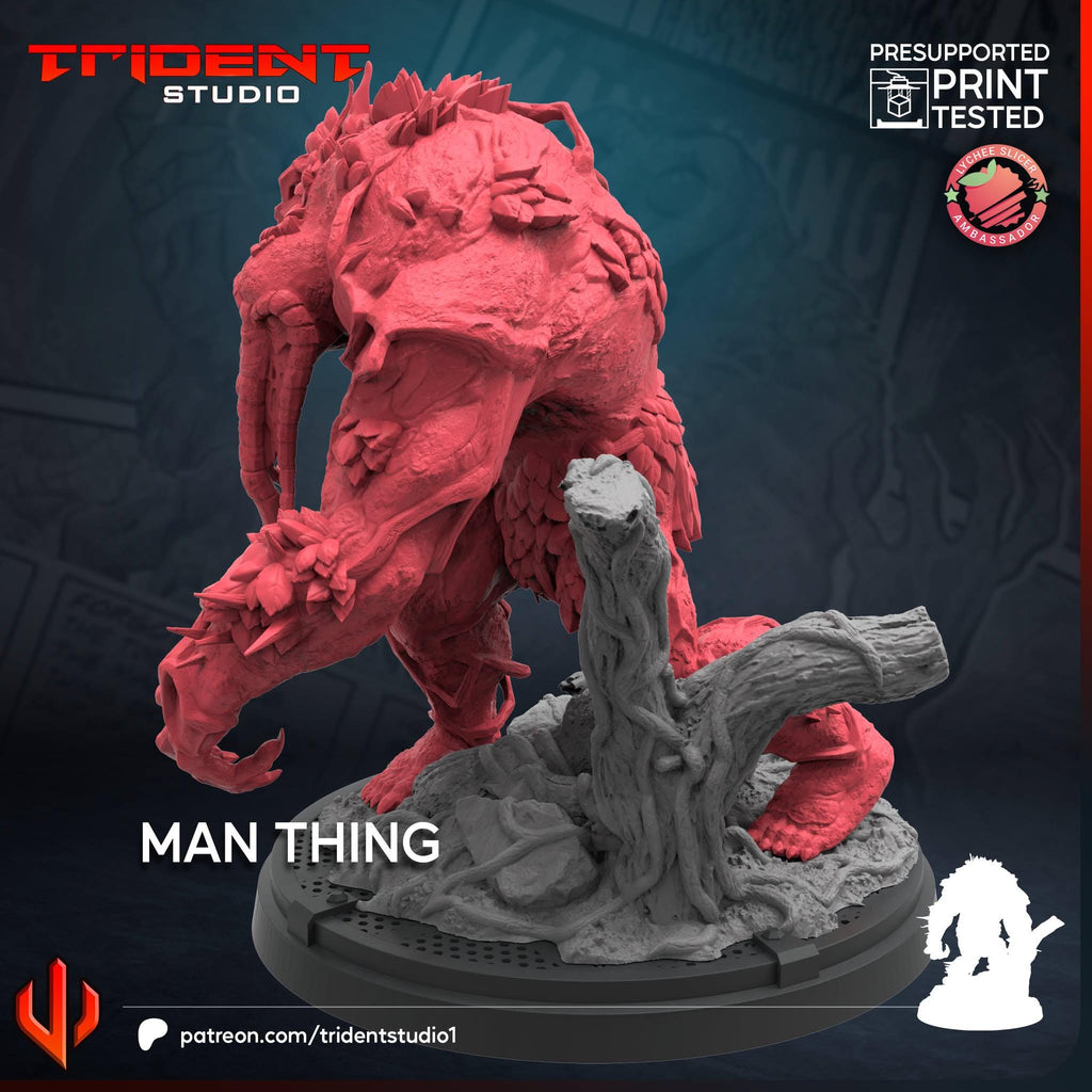 Man-Thing (Fan art sculpted by Trident Studio) (Crisis Protocol Proxy/Alternative)