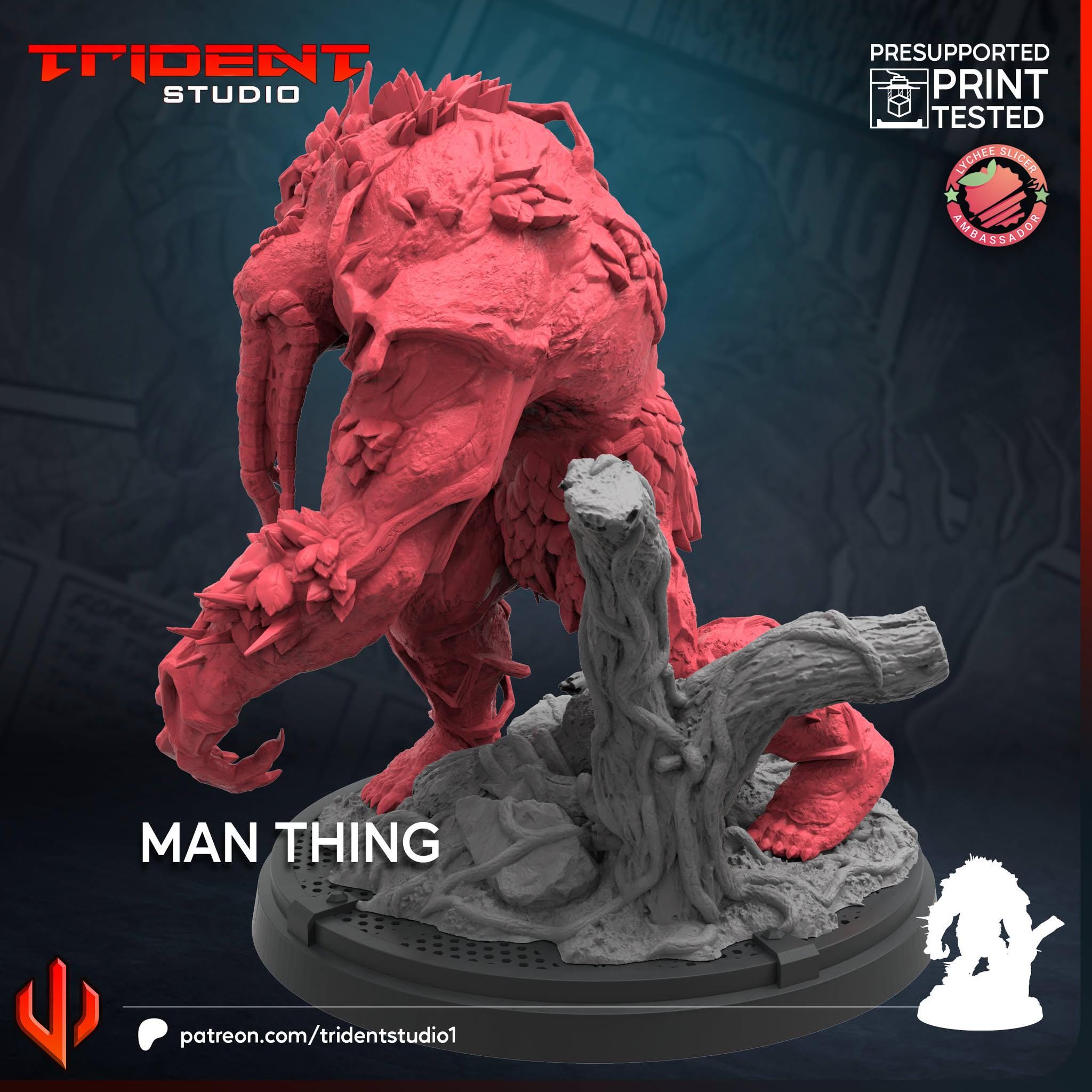 Man-Thing (Fan art sculpted by Trident Studio) (Crisis Protocol Proxy/Alternative)