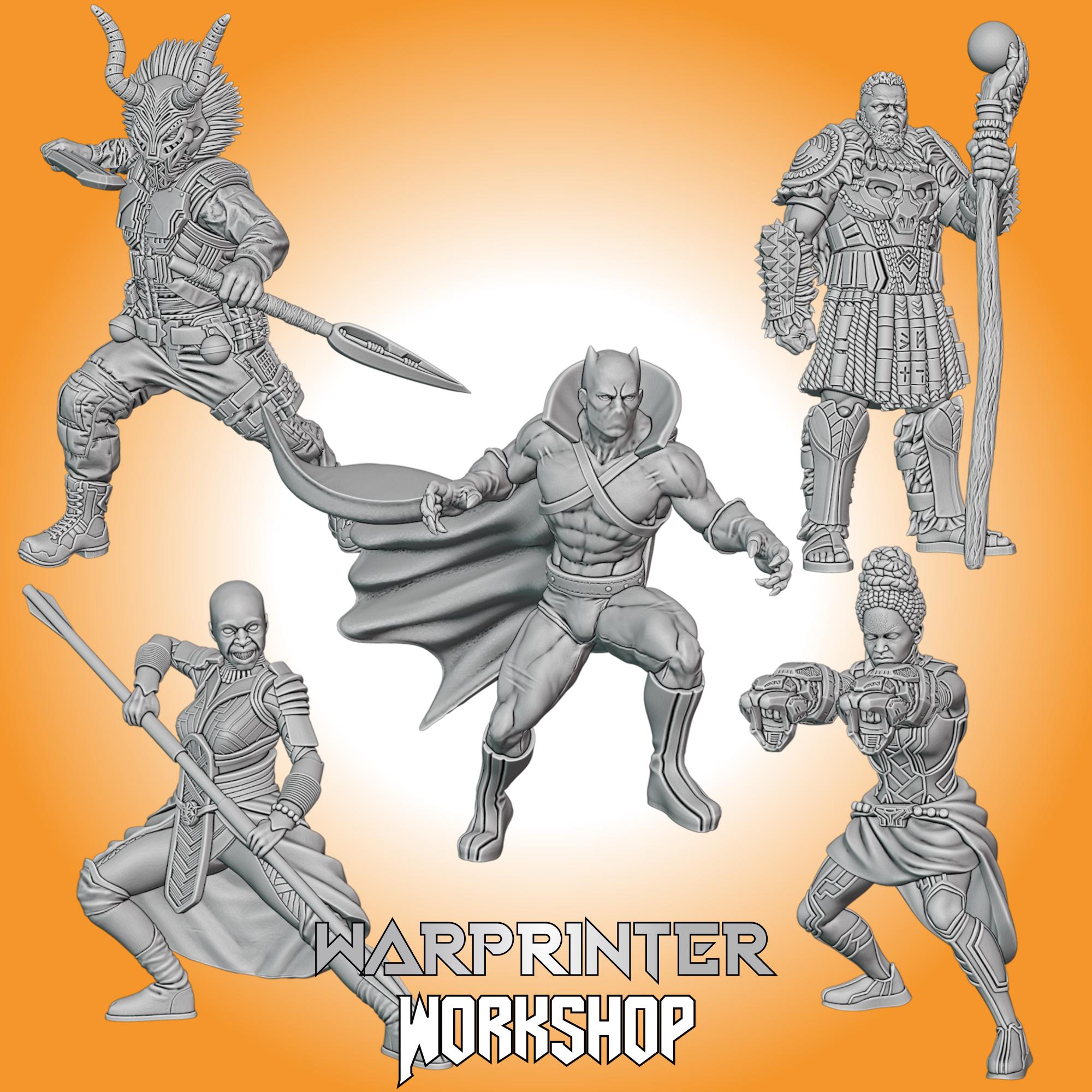 Wakanda Affiliation Deal - Black Panther, Killmonger, Okoye, Shuri, M'Baku (Crisis Protocol Proxy/Alternative)