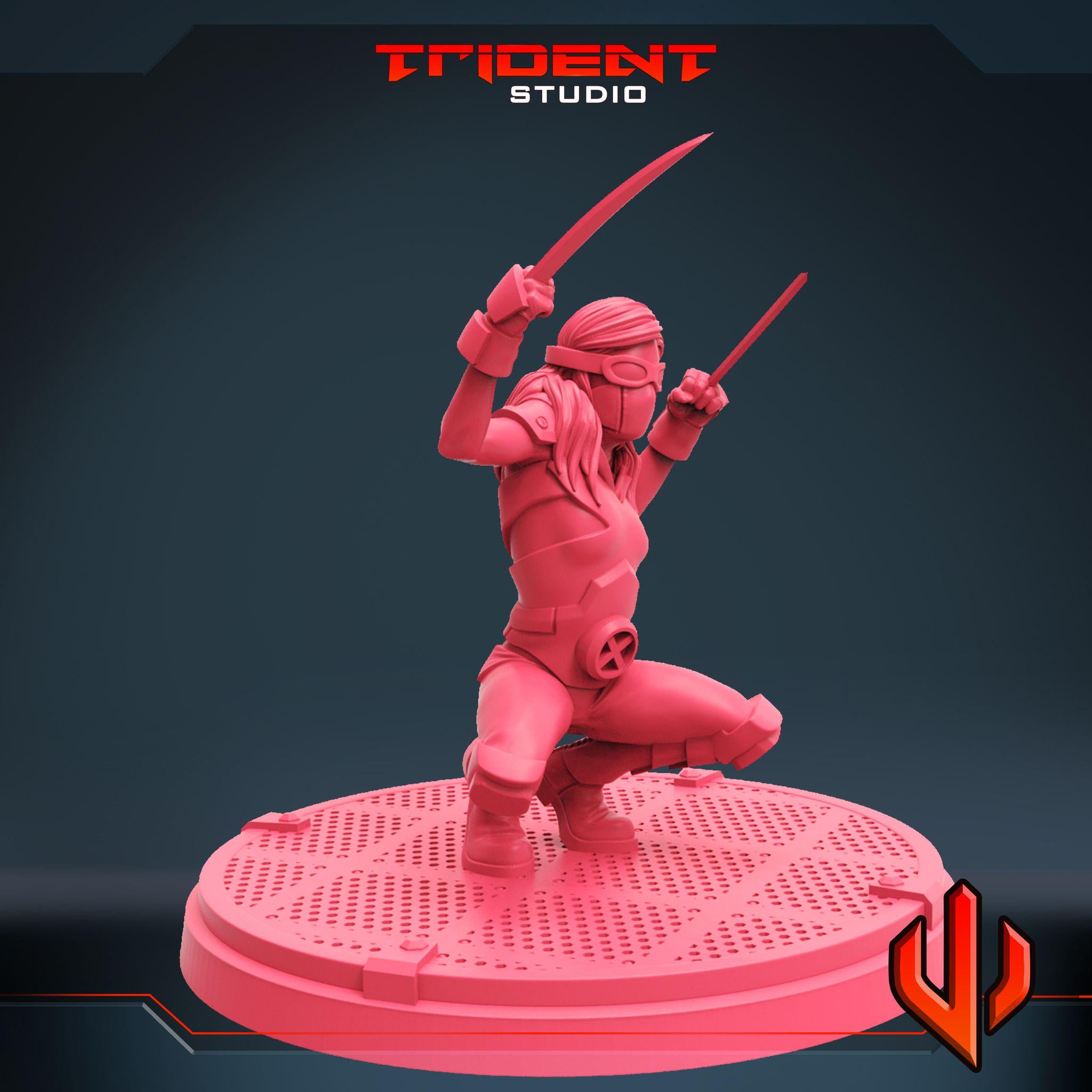 Honey Badger B (Fan art sculpted by Trident Studio) (Crisis Protocol Proxy/Alternative)