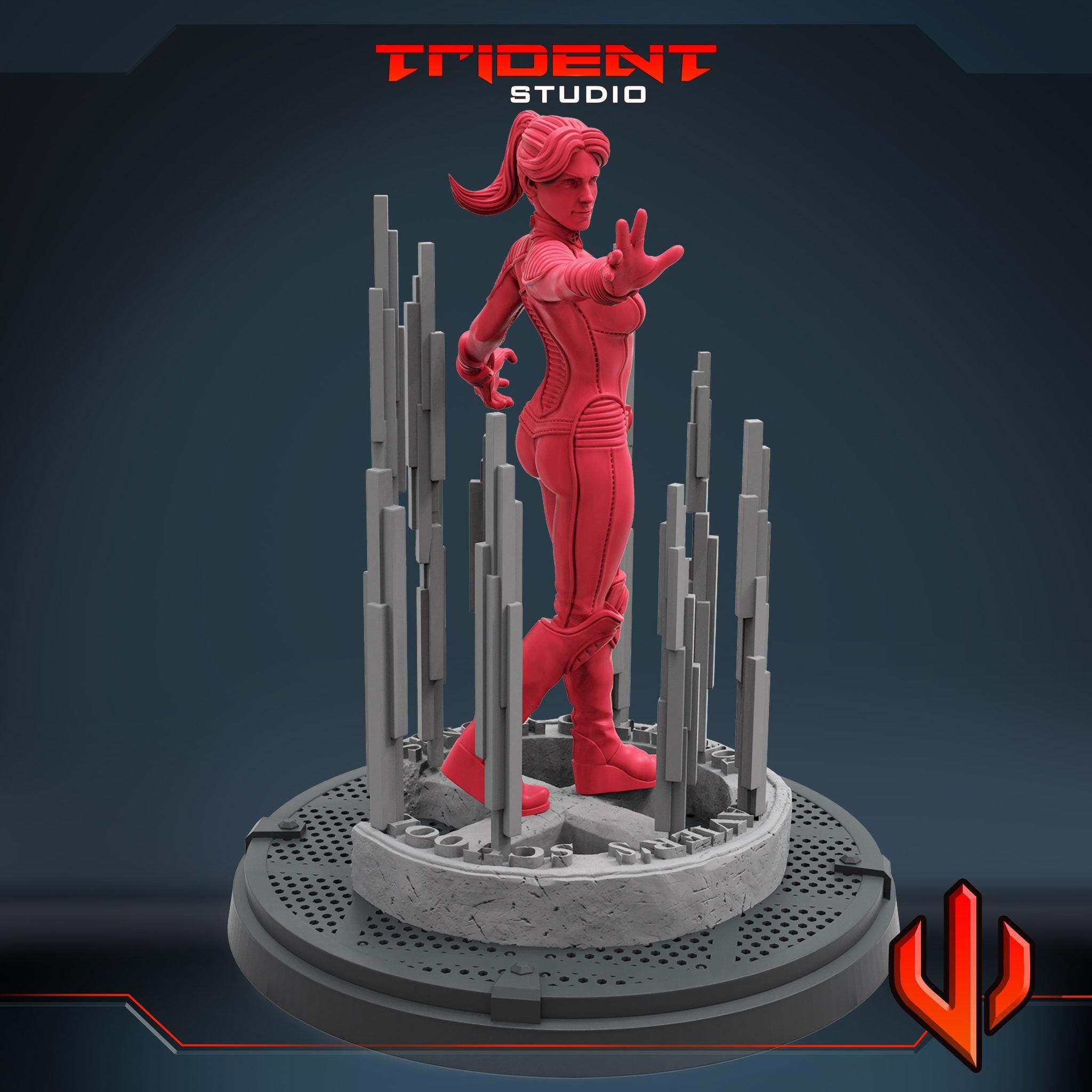 Jean Grey X-men 2000 Movie (Fan art sculpted by Trident Studio) (Crisis Protocol Proxy/Alternative)